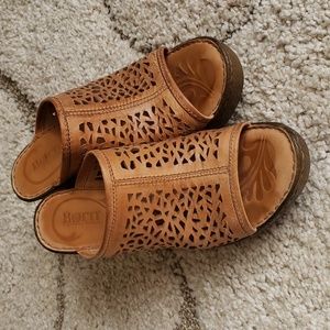 Born Tan Mule Shoes,  size 8/39
